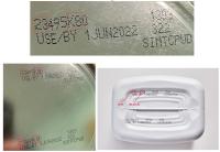 Inset image of recalled product