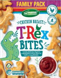 Aldi Stores, Farmwood Chicken Breast T-Rex Bites 1kg
