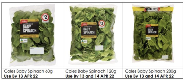 Coles Baby Spinach