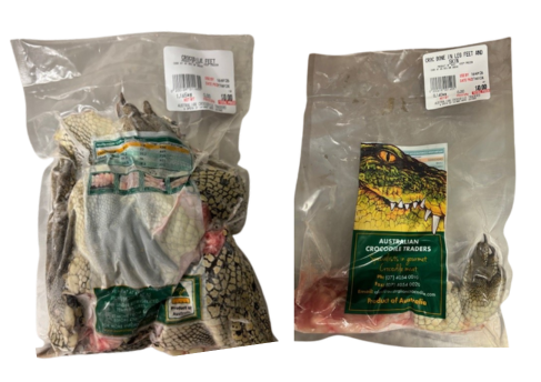 Australian crocodile traders - crocodile feet