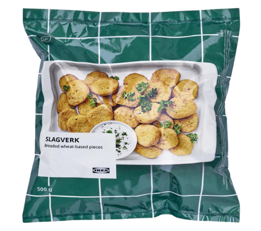 Image of IKEA SLAGVERK breaded wheat-based pieces 500g.