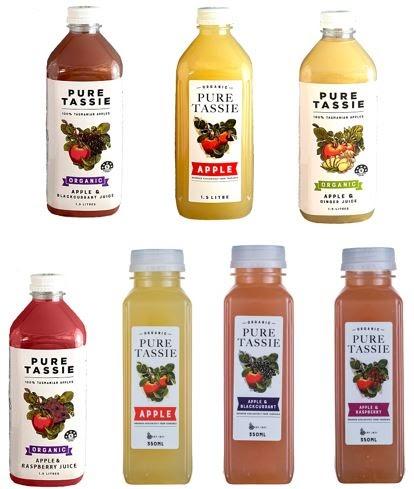 Pure Tassie Juice range