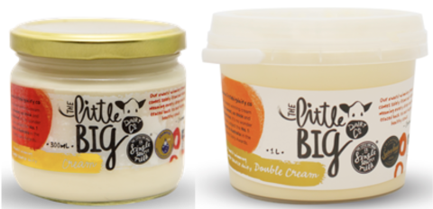 The Little Big Dairy Company Double Cream 300mL and 1L