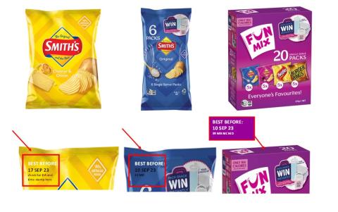 Image of recalled products