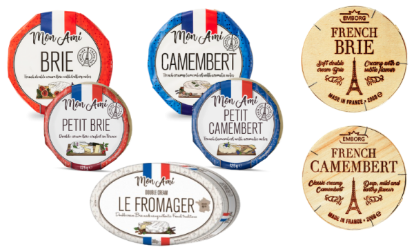 Mon Ami and Emborg soft cheeses 125g, 200g, 300g